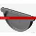 Docke STAL PREMIUM MATT 125/90 мм Заглушка желоба Графит RAL7024