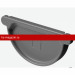Docke STAL PREMIUM MATT 125/90 мм Заглушка желоба Графит RAL7024