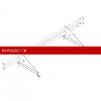 Снегозадержатель ROOFsystems ECONOM d25(круг), 1м, м/ч (треугольн.) RAL 8019