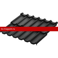 Модульная металлочерепица AquaSystem Стокгольм XXL 1185х875 мм Pural BT Matt 0,5мм RR 33