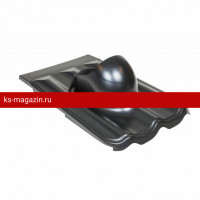 XL- MUOTOKATE проходной элемент для металлочерепицы Черный