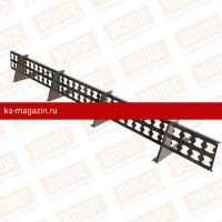 Снегозадержатель решетчатый Borge 2,5м, для черепичной кровли, серо-коричневый (RAL 8019)