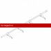 Снегозадержатель ROOFsystems ECONOM d25(круг), 3м, м/ч 4 опоры (треугольн.) RAL 6005