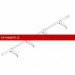 Снегозадержатель ROOFsystems ECONOM d25(круг), 3м, м/ч 4 опоры (треугольн.) RAL 6005