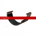 Соединитель желоба Stynergy 125/90 RAL 8017 1 шт