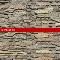 Фиброцементная панель Каньон Сланец с замком цвет 52
