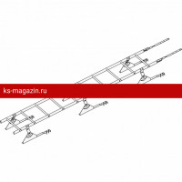 Лестница кровельная ROOFsystems PRESTIGE ZN600 3м Натур RAL 3005