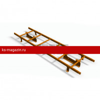 Лестница кровельная Borge 1,8 м, Терракот (RAL 8004)