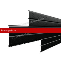 Софит МеталлПрофиль Lбрус-15х240 (PURMAN-20-9005-0.5) /1 шт/