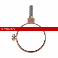 Хомут трубы универсальный L=140мм VERAT (Верат) 125/82 (Красный) /1 шт/