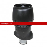 Vilpe (Вилпе) XL- 160/300/500 вентиляционный вых.с колпаком (Черный) /1 шт/