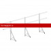 Ограждение ROOFsystems ECONOM d-25 (круг) H-600/3,0м NEXT ТУ (Т-обр. Опора) RAL8017