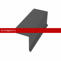 Торцевая планка наружная 35х118х2000мм PE Rooftop Matt 0,5 мм Zn180 RAL7024