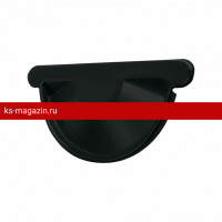 Заглушка торцевая универсальная Optima Matt 125мм RAL 9005