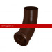 Отвод трубы декорированный Aquasystem (Аквасистем) PU MATT 150/100 (RAL 8017) /1 шт/