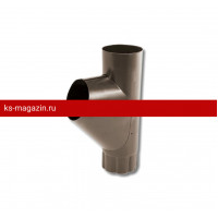 Тройник трубы Металл Профиль Престиж 125/100 (RAL 8017, коричневый) /1 шт/
