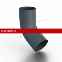 Колено трубы Металл Профиль 125/100 Foramina Freeze (Grey) /1 шт/