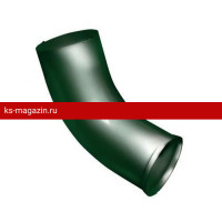 Колено стока Grand Line (Гранд Лайн) 90/125 (RAL 6005) /1 шт/