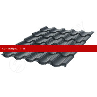 Металлочерепица Garda Stynergy (Стинержи) (Стальной Кашемир Matt-7024-0.5) /1 кв.м./