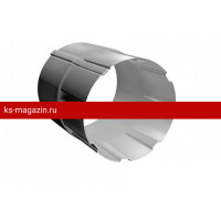 Соединитель трубы Grand Line (Гранд Лайн) 90/125 (RAL 9003) /1 шт/
