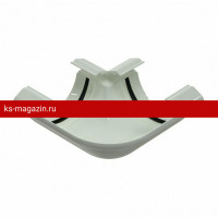 GLC PVC 152/100 Спец. угол менее 90 гр, белый RAL 9010