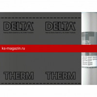 Delta-Therm Plus диффузионная термостойкая мембрана для металлических кровель с 2 зонами проклейки