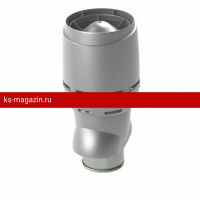 Vilpe (Вилпе) FLOW XL- 250/ИЗ/500 вент. выход с колпаком (Светло-серый) /1 шт/