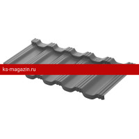Модульная металлочерепица AquaSystem Гётеборг XXL 1205х465 мм PE Rooftop Matt Zn180 0,5мм RAL 7024