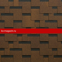 Гибкая черепица Шинглас (Shinglas) Комфорт Болеро (Терракота) /1 кв.м/