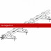 Снегозадержатель ROOFsystems ELITE 40*20 (овал), 3м NEXT 4 опоры Т-обр. RAL 8017