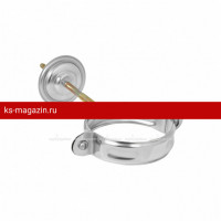 Хомут трубы с комплектом крепления Aquasystem (Аквасистем) Zn 150/100 /1 шт/