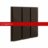 Софит с центральной перфорацией Aquasystem (Аквасистем) 303х2400мм (0,5мм) ПЭ RR32 Коричневый Zn180