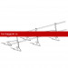 Ограждение ROOFsystems PRESTIGE ZN H-600/3,0м 2 трубы Композит RAL6005