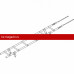 Лестница кровельная ROOFsystems PRESTIGE ZN600 1,2м Универ RAL 3005