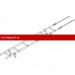 Лестница кровельная ROOFsystems PRESTIGE ZN600 1,2м Универ RAL 3005