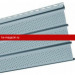 Софит Mitten (Миттен) O.P. Select Triple 4 перфорированный (Sky Blue) /1 шт/