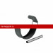 Соединитель трубы Aquasystem Comfort (Аквасистем) PE 125/90 RAL9005 1 шт.