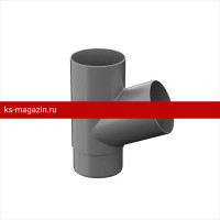 Тройник Galeco (Галеко) PVC 152/100 (Графит) /1 шт/