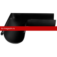 Угол желоба внешний Grand Line (Гранд Лайн) Optima 90гр 125мм (RAL 9005) /1 шт/
