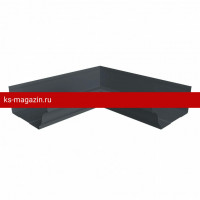 Угол желоба со сварным швом внутренний Grand Line (Гранд Лайн) Vortex Project 210/150 (RAL 7024) /1 шт/