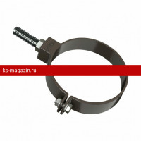 Хомут трубы металлический L=140мм Технониколь (Темно-коричневый) /1 шт/