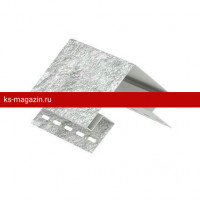 Угол наружный UPLAST (Ю-Пласт) STONE-HOUSE Сланец (Светло-серый) / 1 шт/