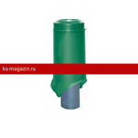 Выход канализации Krovent (Кровент) Pipe-VT 125/100 ИЗ (Зеленый) /1 шт/