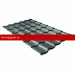 Металлочерепица кредо 0,5 Satin Matt TX RAL 7016 антрацитово-серый