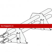Снегозадержатель ROOFsystems PRESTIGE ZN 45*25 (овал), 1,2м Фальц-Америка (1,5") RAL 7024