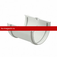 Соединитель желобов Docke PREMIUM (Пломбир) /1 шт/