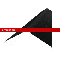 Конек плоский фигурный 120х15х25х15х120х2000 Stynergy (Стинержи) (CORUNDUM50Matt-9005-0.5) /1 шт/
