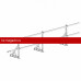 Ограждение ROOFsystems PRESTIGE ZN H-600/3,0м 2 трубы CLICK фальц RAL6005