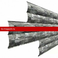 Сайдинг МеталлПрофиль Woodstock-28х330 (ECOSTEEL-01-Белый Камень ПР-0.5) /1 шт/