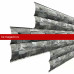 Сайдинг МеталлПрофиль Woodstock-28х330 (ECOSTEEL-01-Белый Камень ПР-0.5) /1 шт/